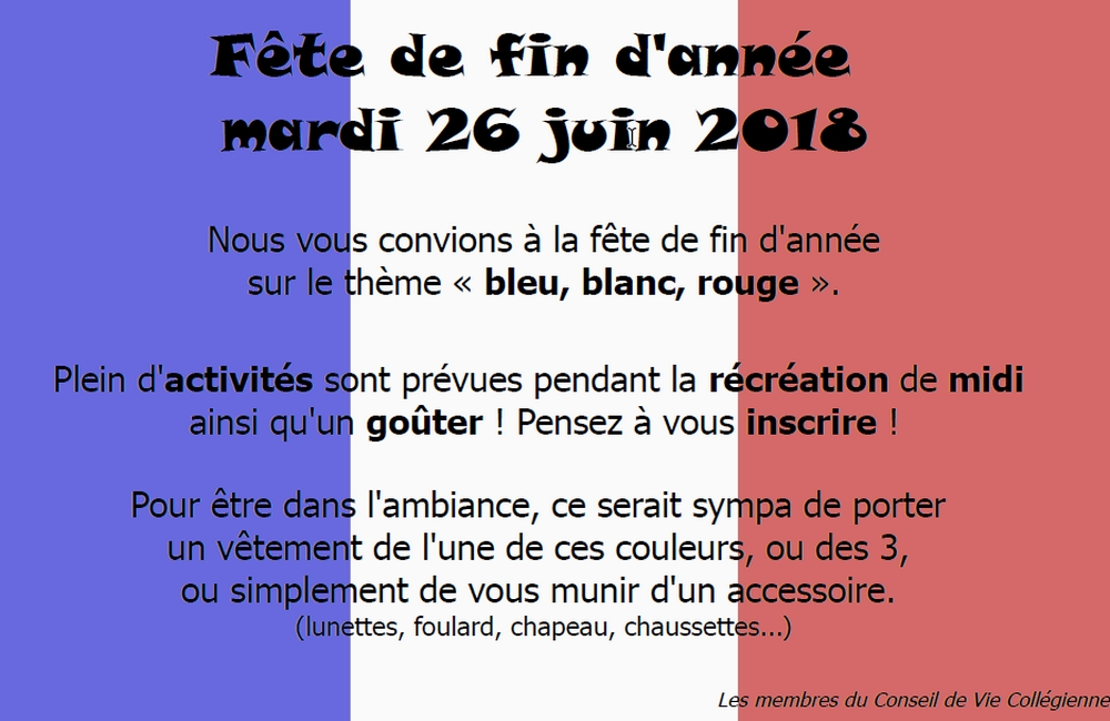 Dernier jour de l'année scolaire... (1)